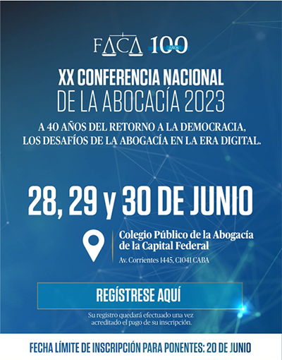 XX Conferencia Nacional de la Abogacía