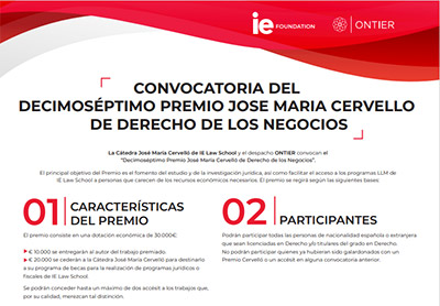 17mo. premio José María Cervelló de Derecho de los Negocios